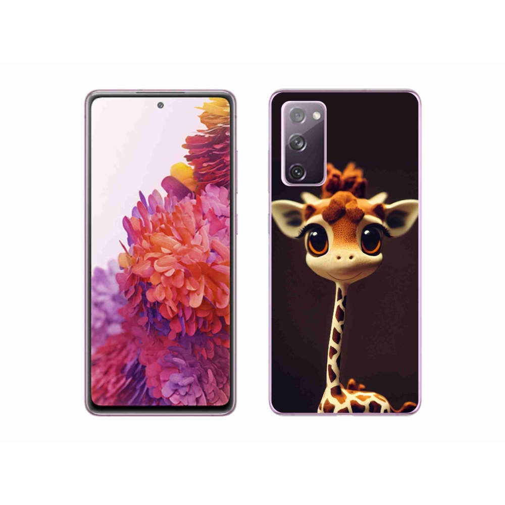 Gelový kryt mmCase na Samsung Galaxy S20 FE - malá žirafa