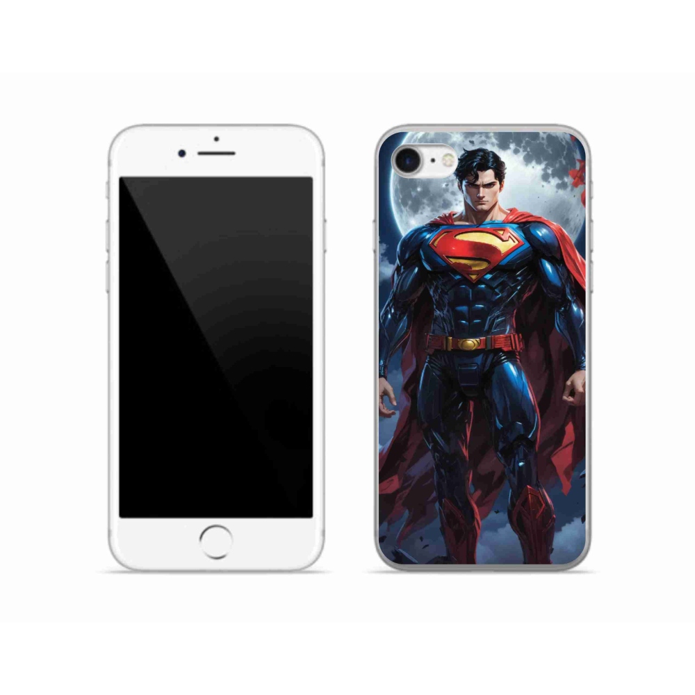 Gelový kryt mmCase na iPhone SE (2020) - superman