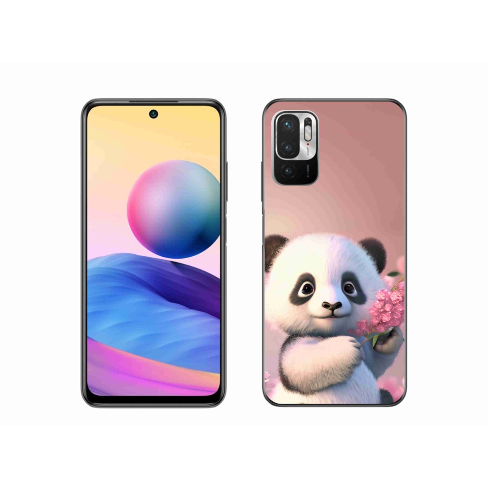 Gelový kryt mmCase na Xiaomi Redmi Note 10 5G - roztomilá panda