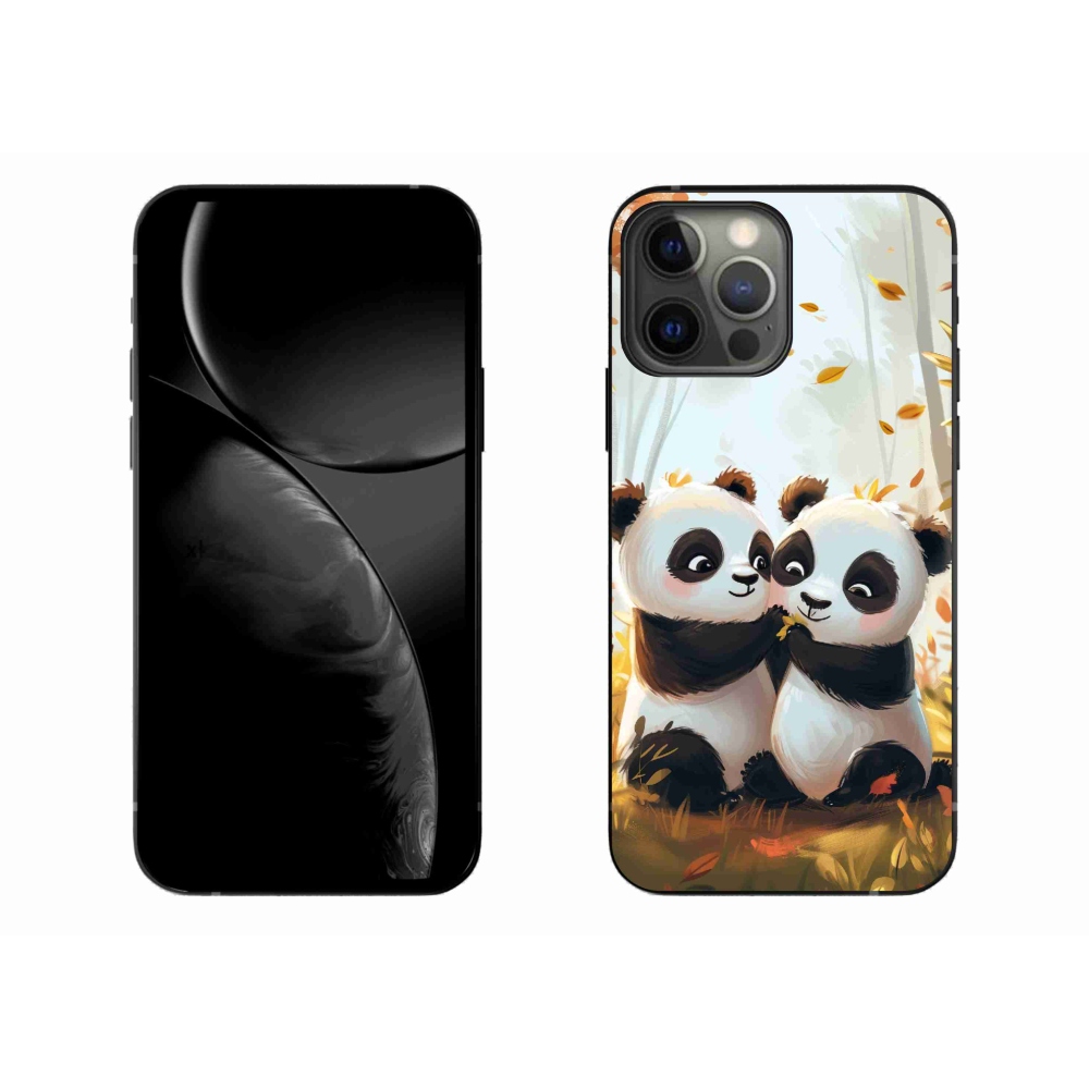 Gelový kryt mmCase na iPhone 13 Pro Max - pandy